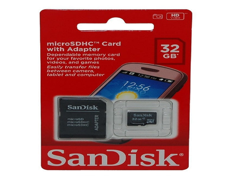 SANDISK 32Gb Micro Sdhc Class 4 With Ada