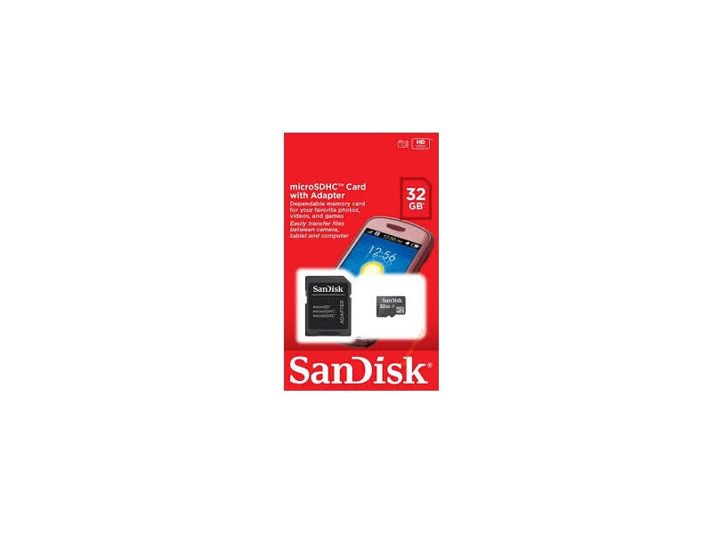 SANDISK 32Gb Micro Sdhc Class 4 With Ada