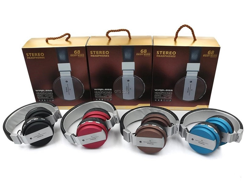 WIRELESS Headphones Stereo Folding Recha