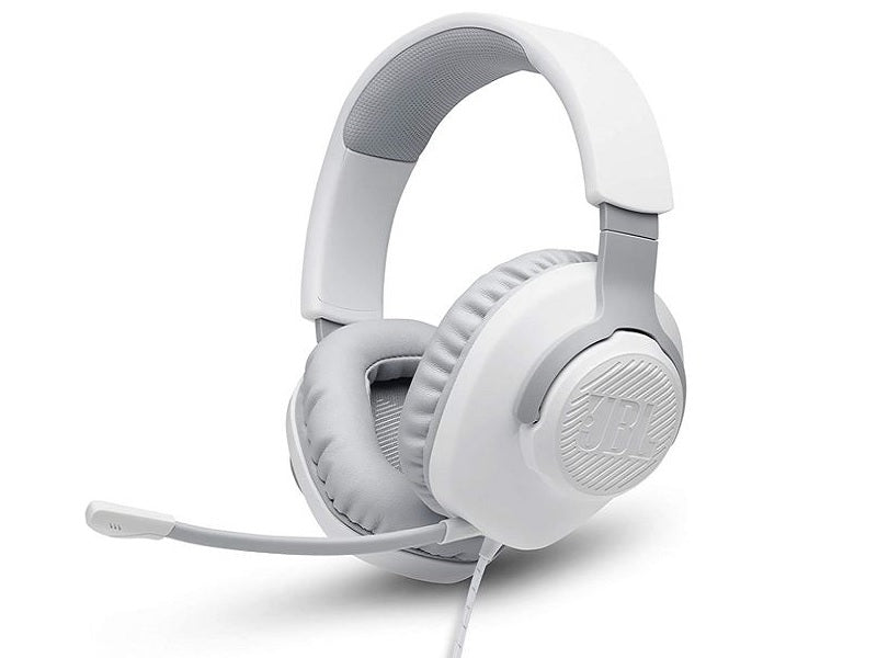 JBL Quantum 100 Wired Headphone(White)