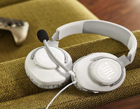 JBL Quantum 100 Wired Headphone(White)