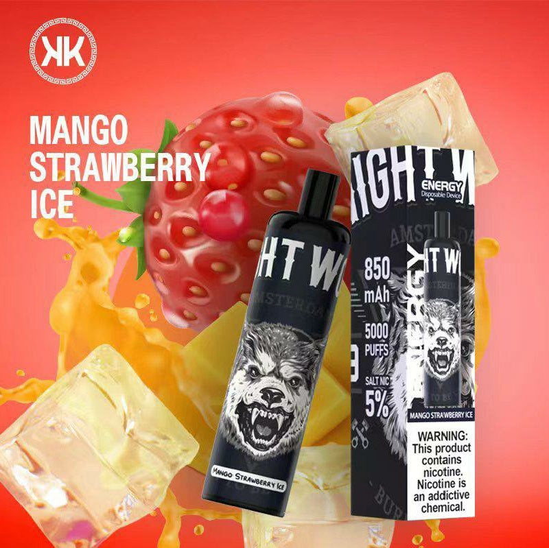 KK Energy Disp Vapes 5000 Puff Mango Str