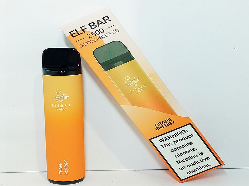 ELFBAR 2500 Puffs Grape Energy 50Mg