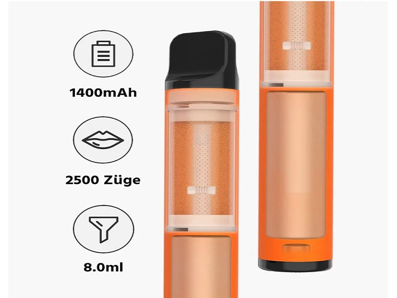 ELFBAR 2500 Puffs Juicy Peach  50Mg