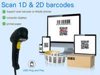MOSS Code 2D Laser Barcode Scanner