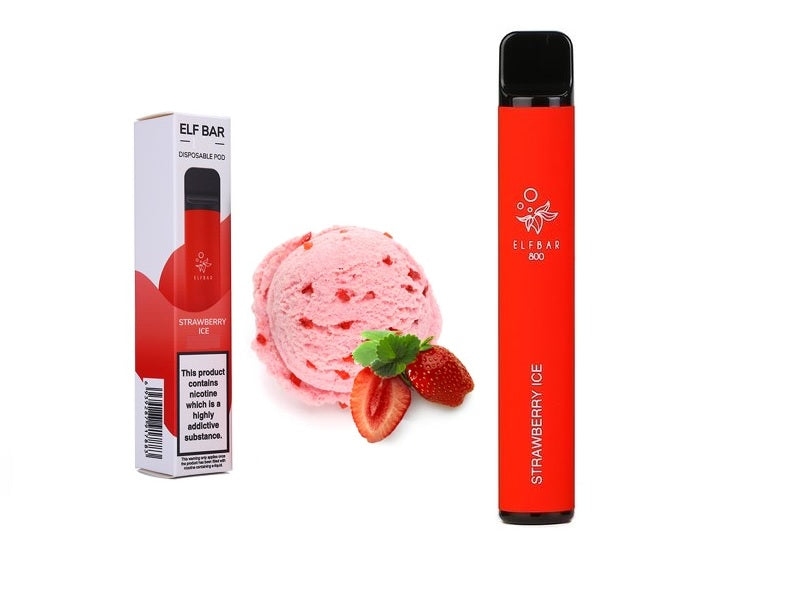 ELFBAR Dispo 800 Pufs Strawbery Ice  50M