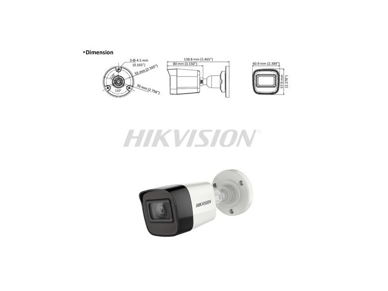 HIKVISION Exir Bullet 2Mp 3.6Mm
