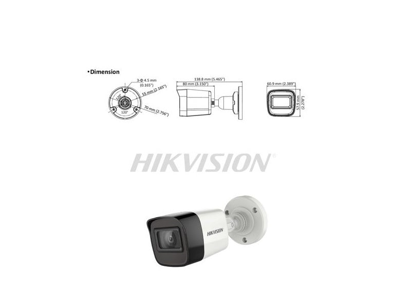 HIKVISION Exir Bullet 2Mp 2.8Mm