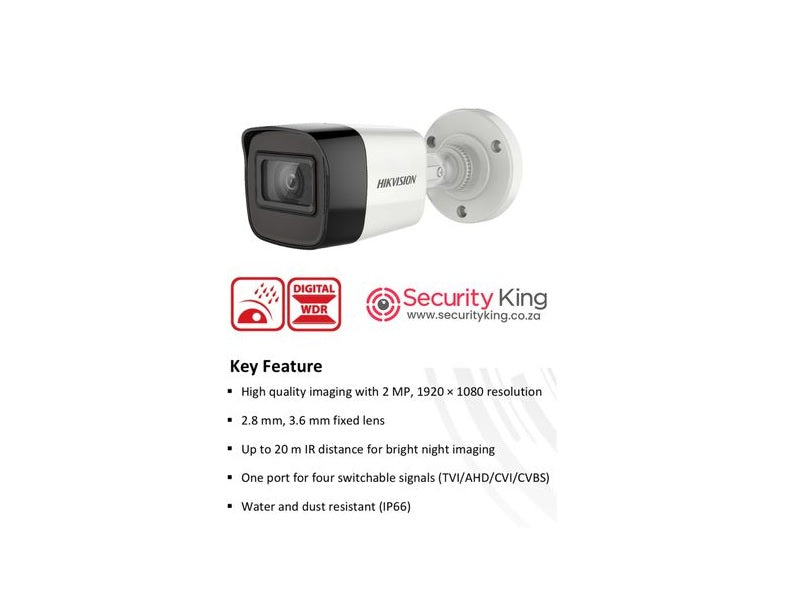 HIKVISION Exir Bullet 2Mp 2.8Mm