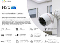 EZVIZ Cs-H3c-3Mp 2.8Mm Smart Home Camera