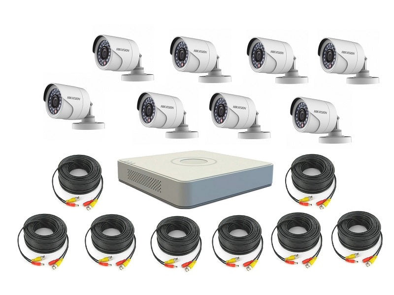 HIKVISION 8Ch Ready Kit + 8 Cameras