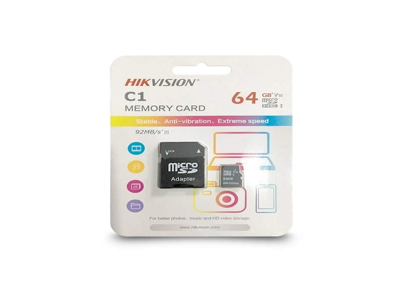 HIKVISION 64Gb Microsd+Adapter