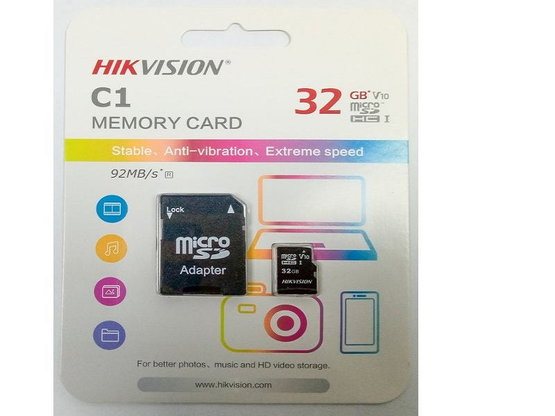 HIKVISION 32Gb Microsd+Adapter
