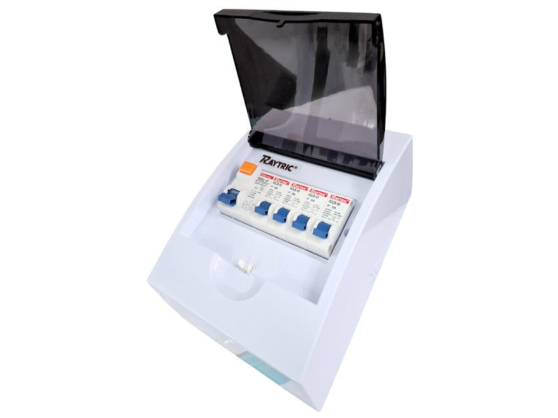 RAYTRIC 6Way Din Populated Surface Pvc