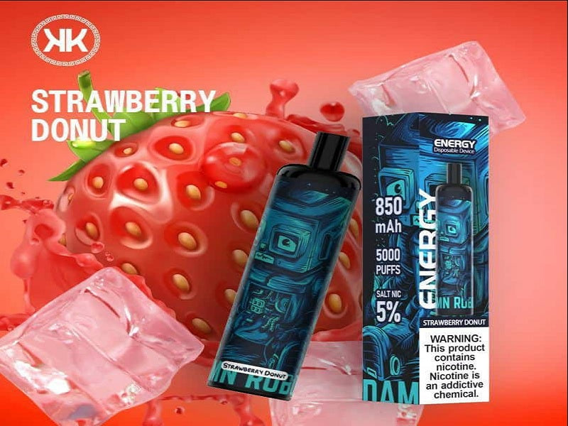 KK Energy 5000 Pufs Strawbery Donut