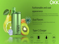 OKK Dual Flavour Kiwi Pineapple +