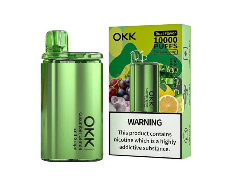 OKK Dual Flavor Cucumber Lemon+Ice Grape