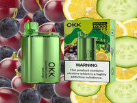 OKK Dual Flavor Cucumber Lemon+Ice Grape