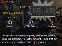 HIKSEMI Neo Ddr4 2666 8Gb Laptop Ram