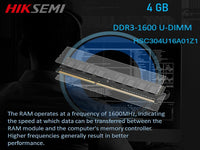 HIKSEMI Neo Ddr3 1600 4Gb Desktop Ram