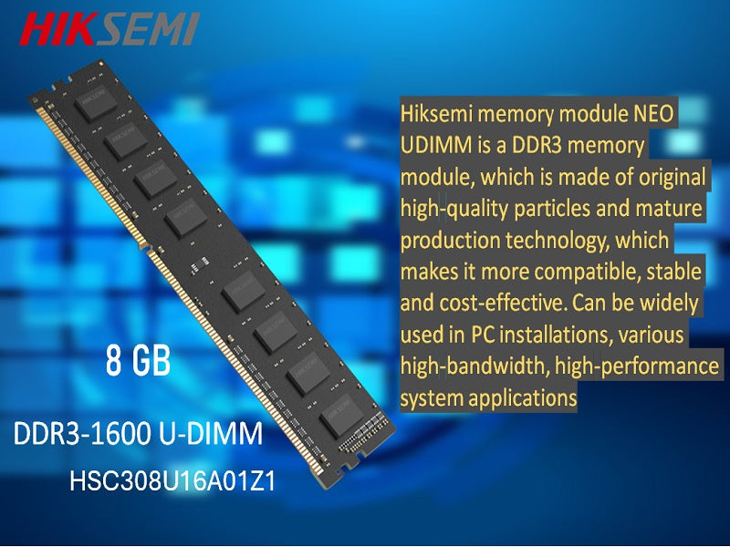HIKSEMI Neo Ddr3 1600 8Gb Desktop Ram
