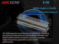 HIKSEMI Neo Ddr3 1600 8Gb Desktop Ram