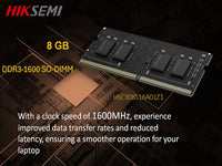 HIKSEMI Neo Ddr3 1600 8Gb Laptop Ram