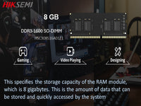 HIKSEMI Neo Ddr3 1600 8Gb Laptop Ram