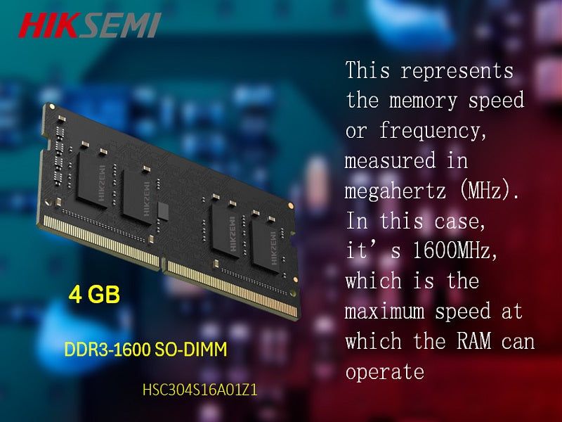 HIKSEMI Neo Ddr3 1600 4Gb Laptop Ram