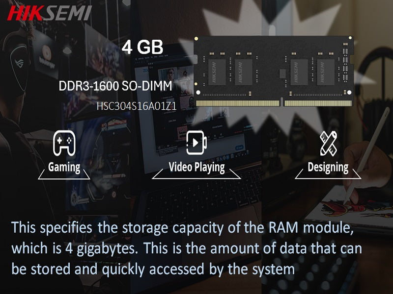 HIKSEMI Neo Ddr3 1600 4Gb Laptop Ram
