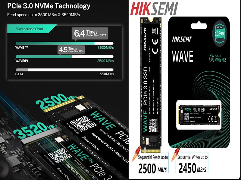 HIKSEMI Wave M.2 Pcie 3.0 Nvme 256Gb Ssd