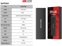 HIKSEMI 512Gb Spear Portable Ssd Black