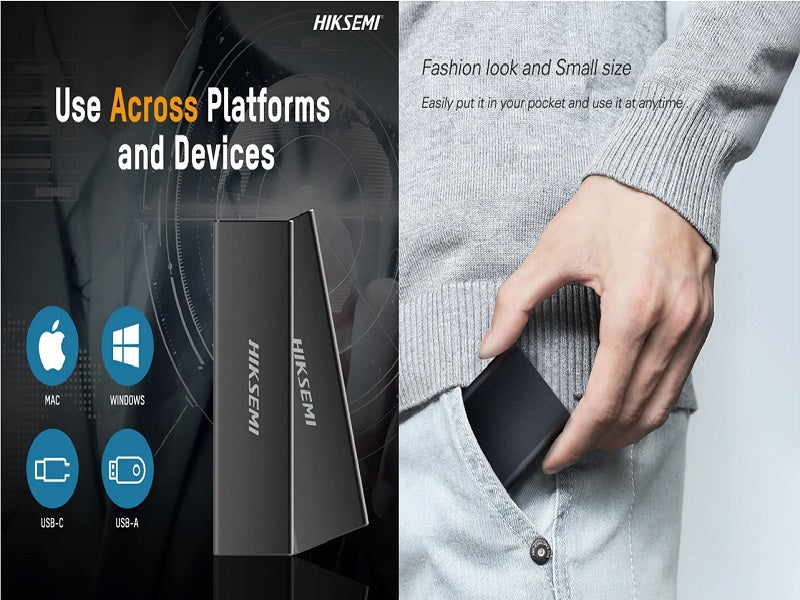 HIKSEMI 128Gb Spear Portable Ssd Black