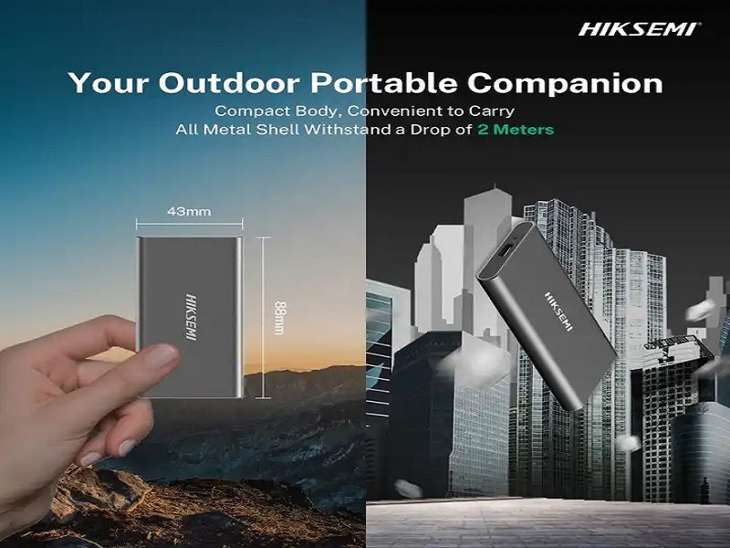 HIKSEMI 1Tb Dagger Portable Ssd Black