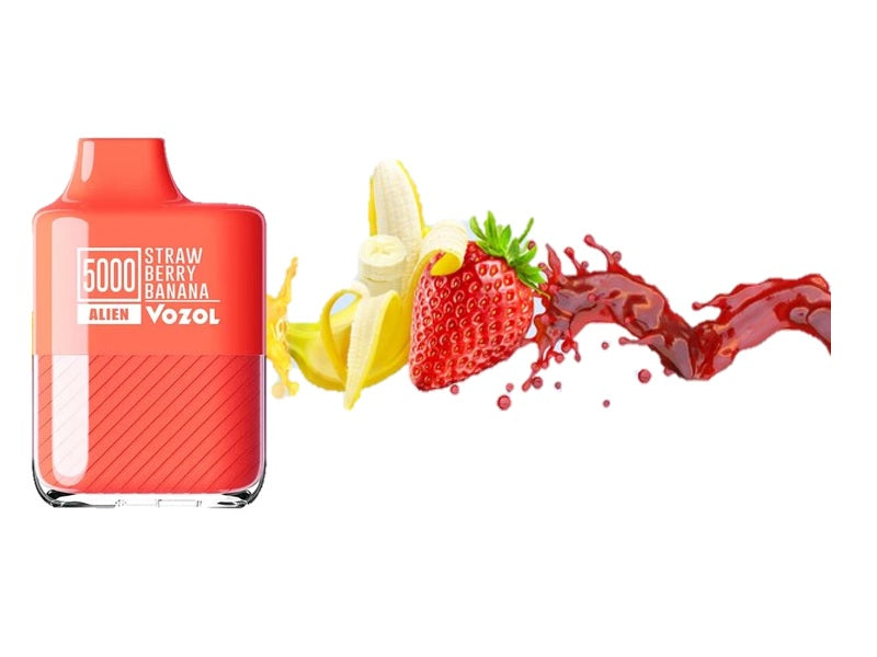 VOZOL Alien 5000 Disp Strawberry Banana