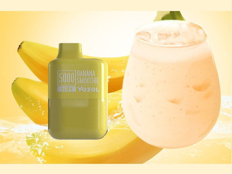 VOZOL 5000 Puff Dispos Banana Smoothi 5%