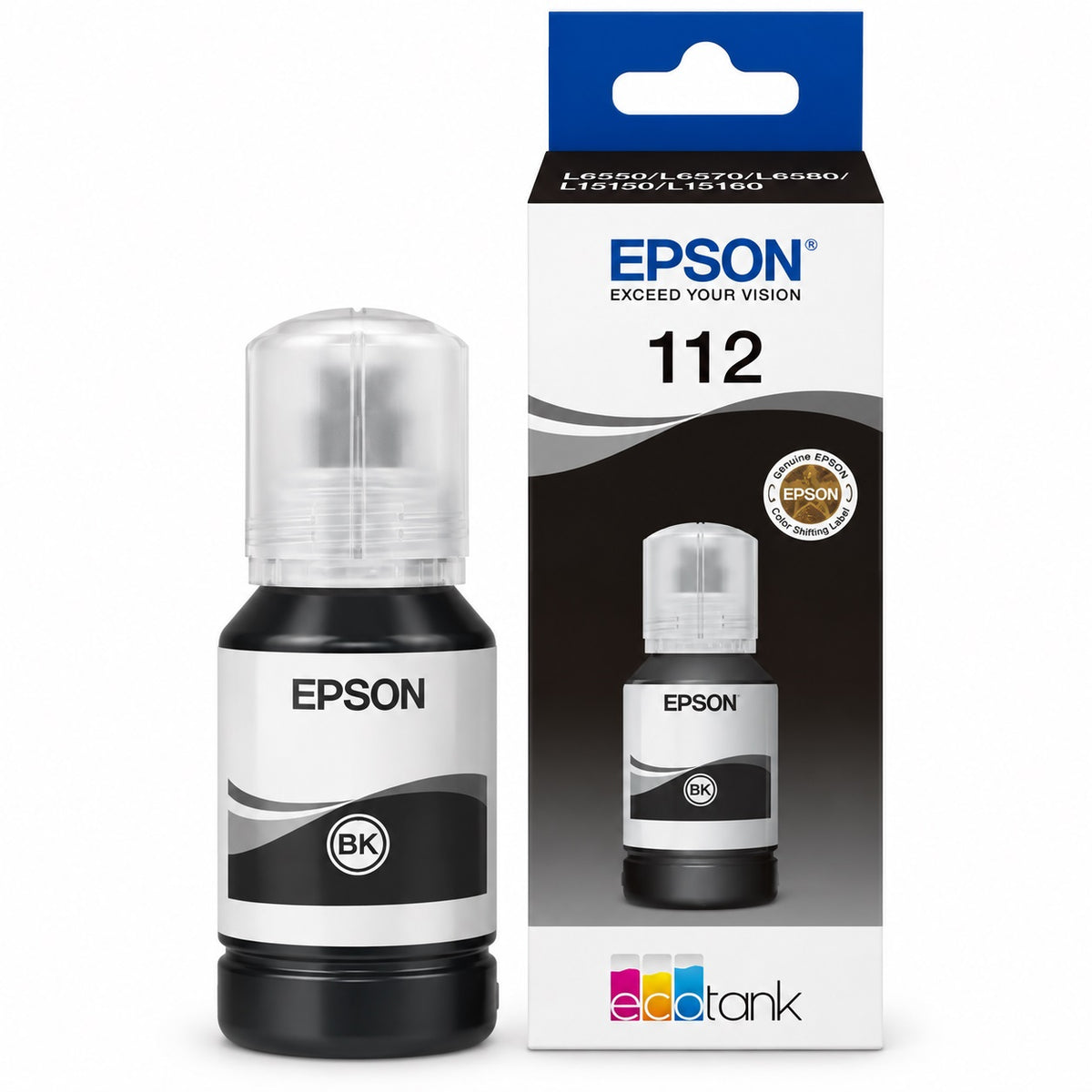 EPSON 112 Ink 127Ml Pigment Black Bottle