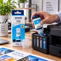 Epson 112 EcoTank Cyan Pigment Ink Bottle 70ml (C13T06C24A)