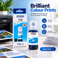 Epson 112 EcoTank Cyan Pigment Ink Bottle 70ml (C13T06C24A)