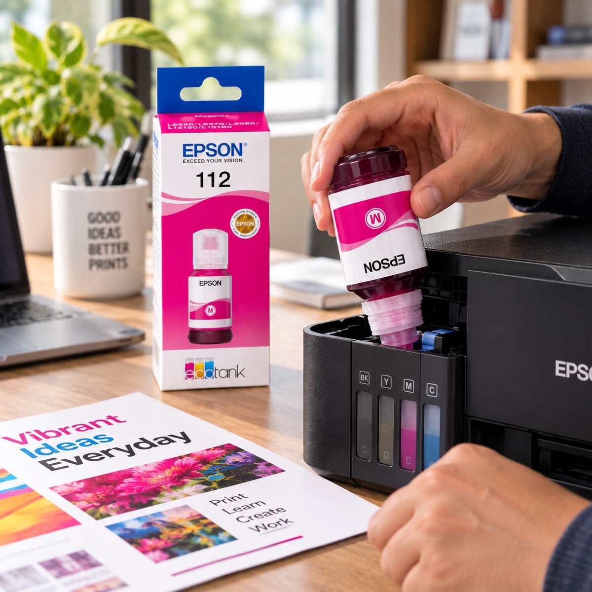EPSON 112 Ink 70Ml Magenta Bottle