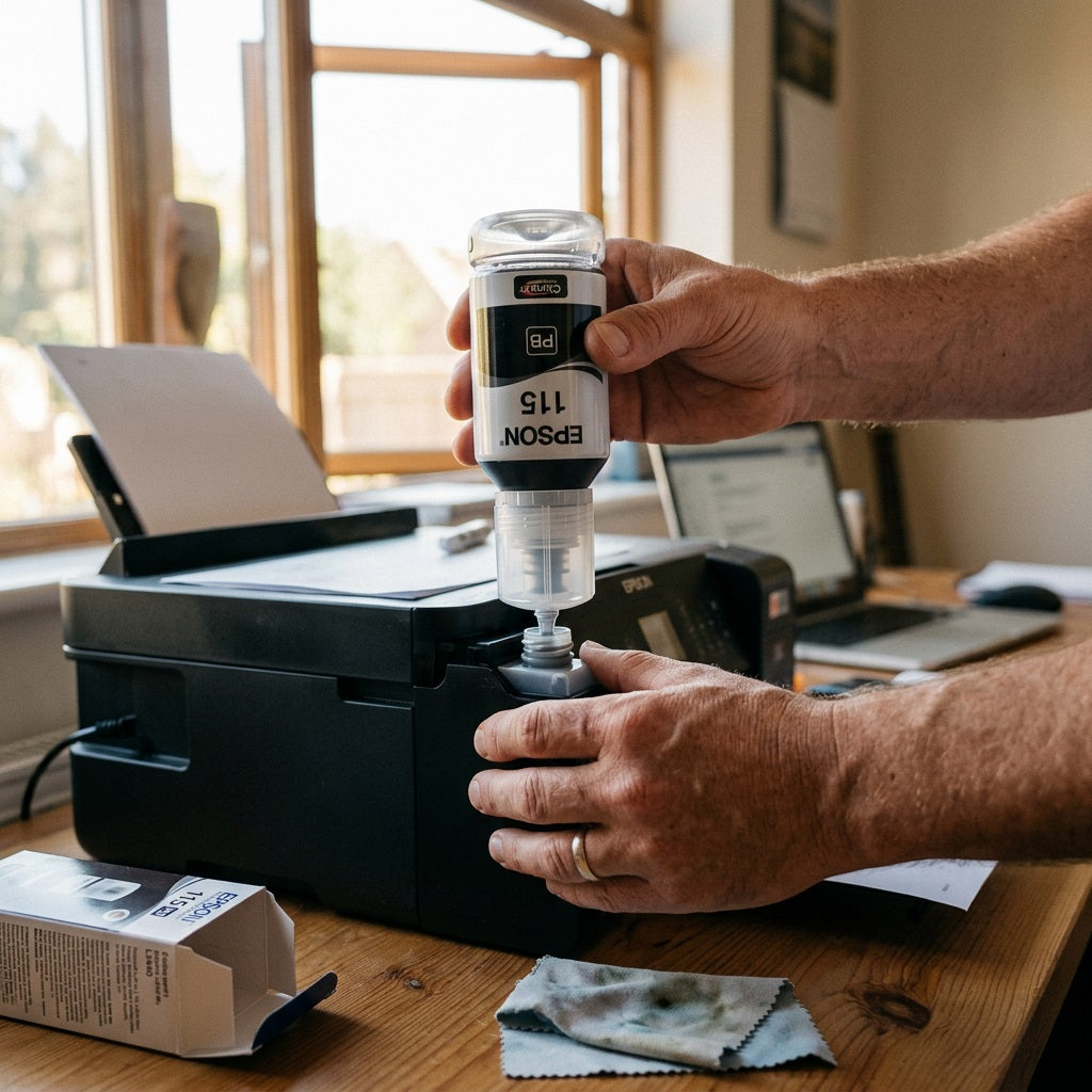 Epson 115 EcoTank Black Ink Bottle 70ml - Genuine Print Factory – view 2