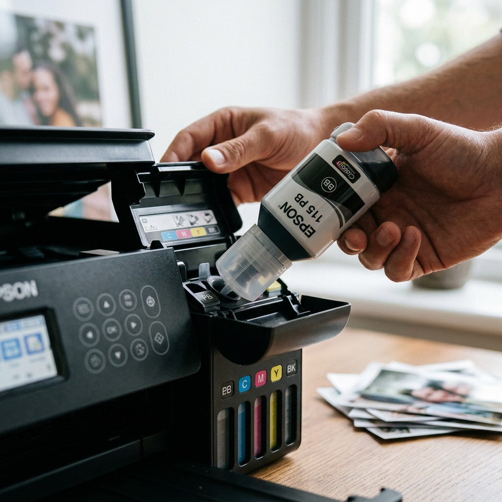 Epson 115 EcoTank Black Ink Bottle 70ml - Genuine Print Factory – view 3