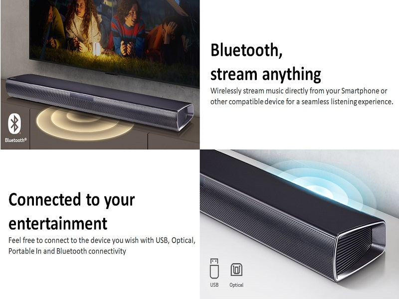 LG Sqc1 2.1Ch 160W Soundbar With