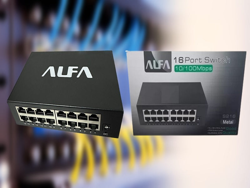 ALFA 16 Port Switch S216 10/100 Mbp