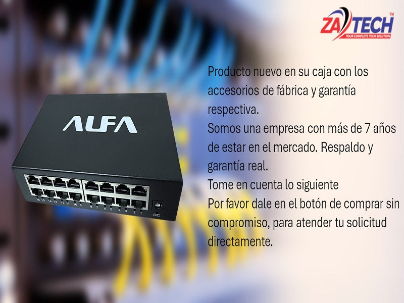 ALFA 16 Port Switch S216 10/100 Mbp