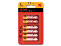Kodak Zinc Heavy Duty AA 6X Battery