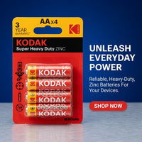 KODAK ZINC SUPER HEAVY AA 4pk BATTERY – view 4