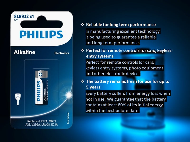 PHILIPS Alkaline Battery 12V