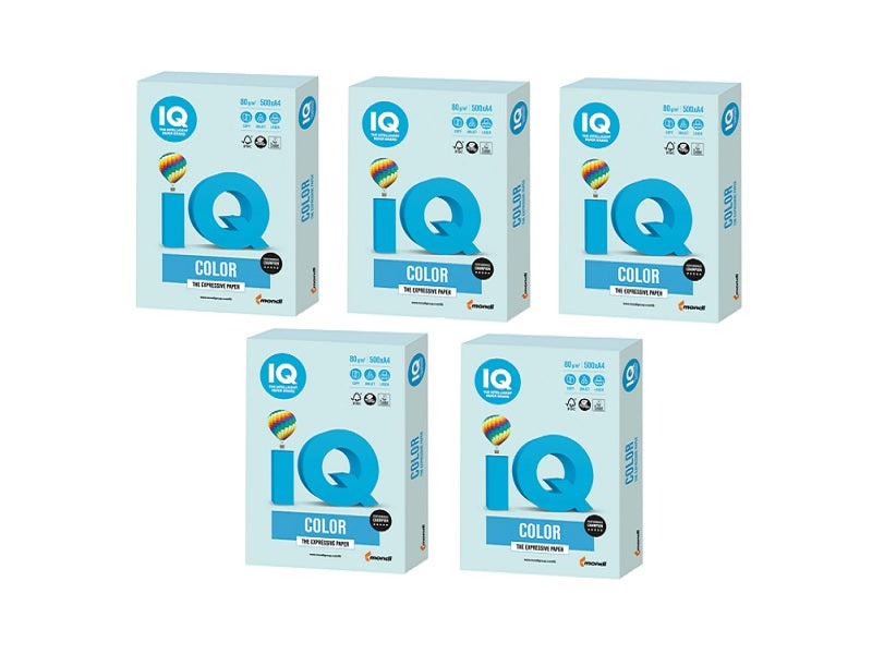 MONDI Iq Pastel Blue Mb30 500X5 A4 80Gsm
