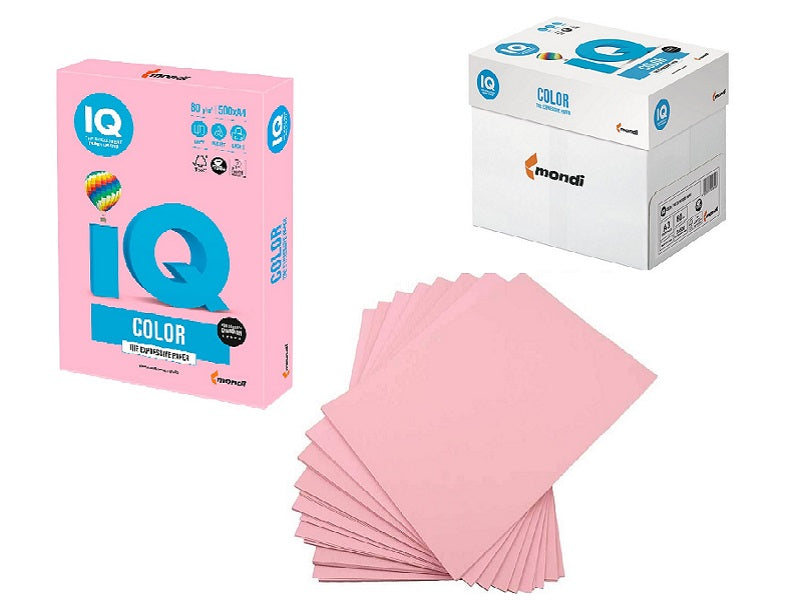 MONDI Iq Pastel Pink P125 500X5 A4 80Gsm
